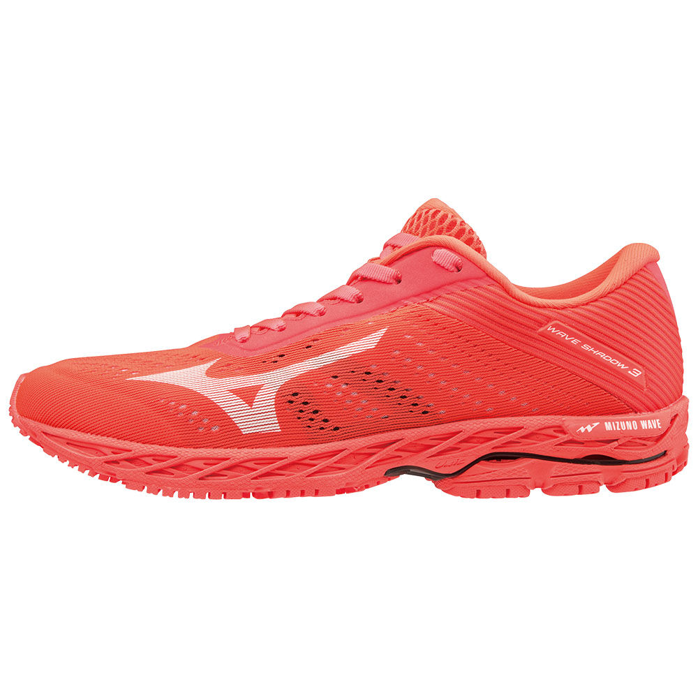 Zapatillas Running Mizuno WAVE SHADOW 3 Mujer Coral/Blancas Baratas AWUM-30928